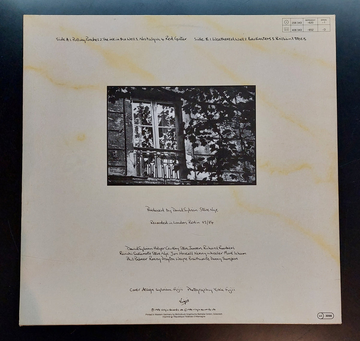 David Sylvian - Brilliant Trees LP