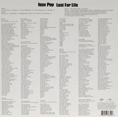 Iggy Pop - Lust For Life - LP
