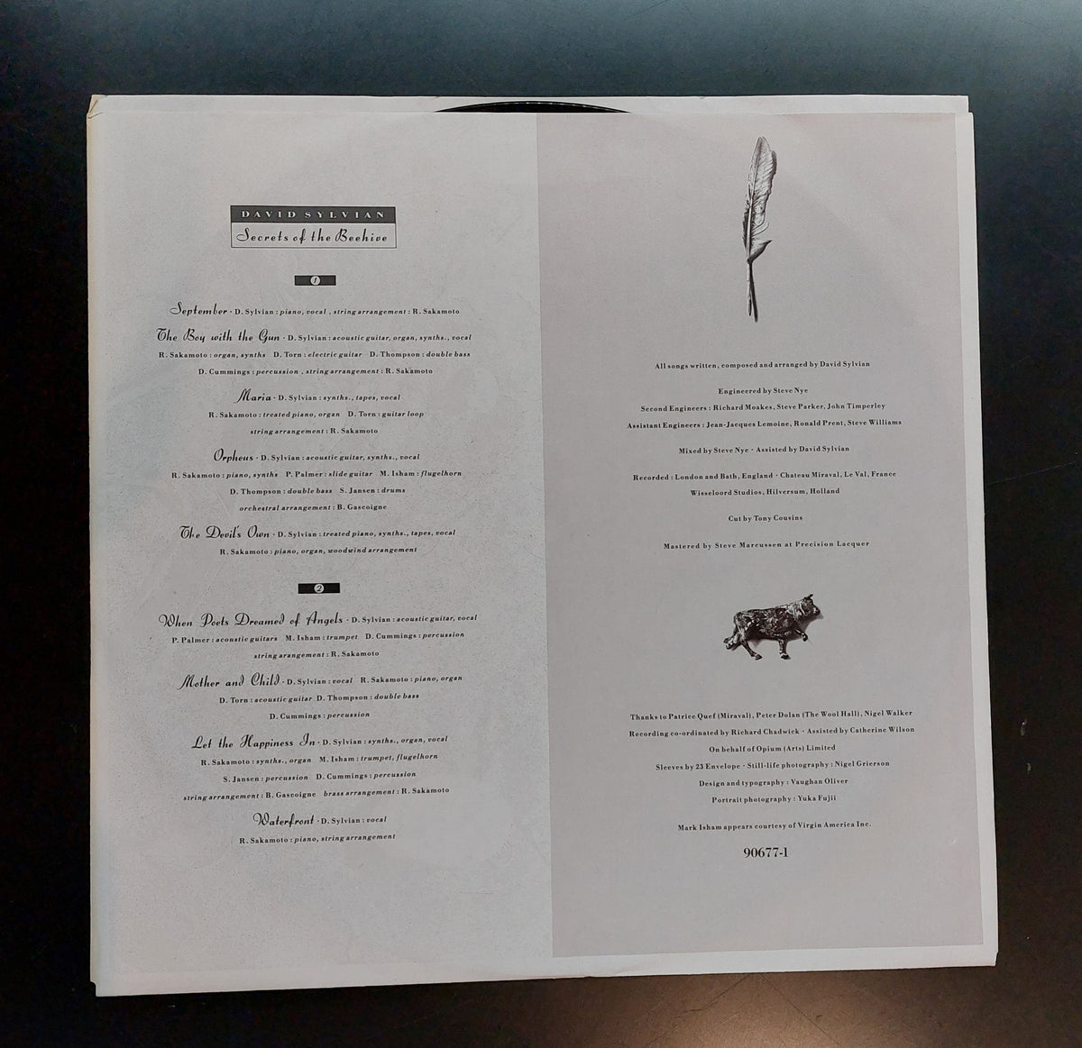 David Sylvian - Secrets Of The Beehive - Original LP